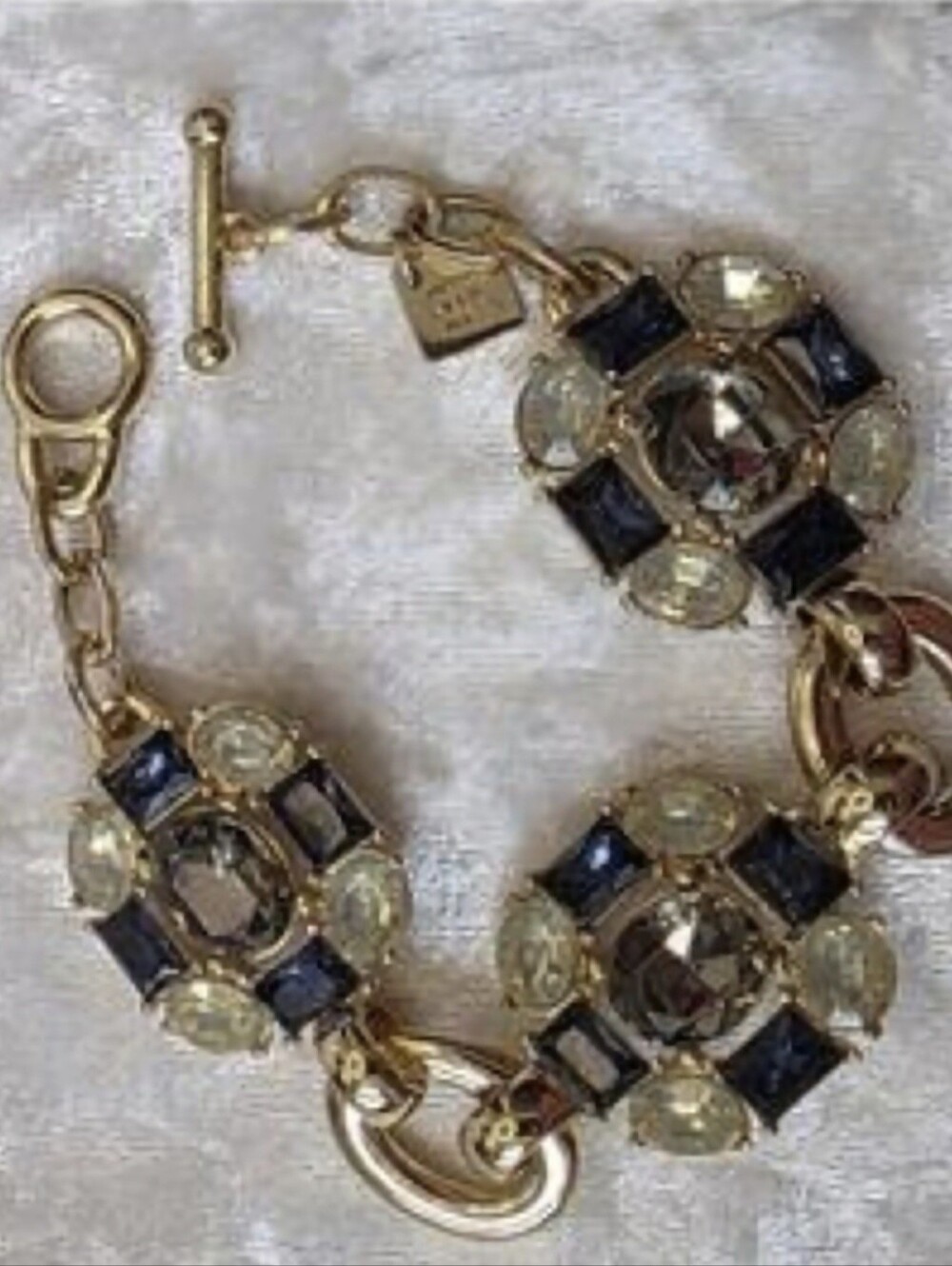 Banana Republic Vintage Checkerboard Link Y2K Bracelet
